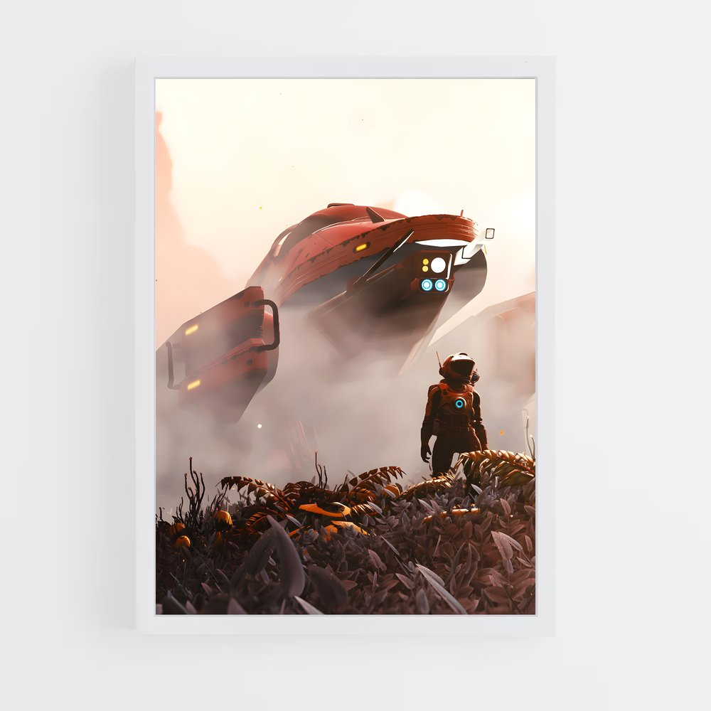 Poster Cosmic Roadster – affiche No man sky (vue 3)